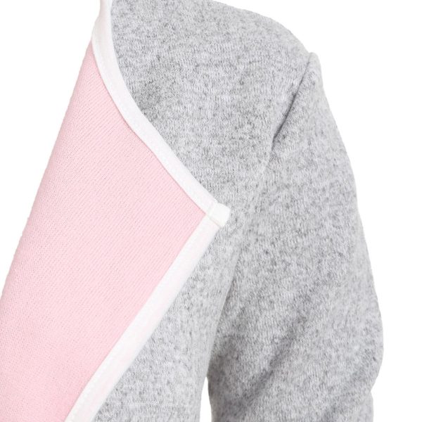 Cuffed Sleeves Heathered Pokcets Cardigan - Image 3