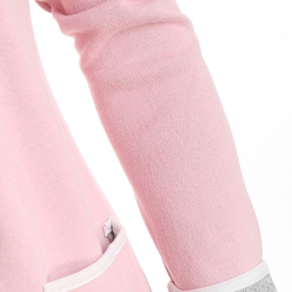 Cuffed Sleeves Heathered Pokcets Cardigan - Image 10