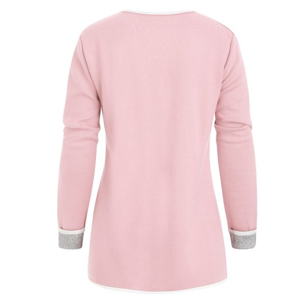 Cuffed Sleeves Heathered Pokcets Cardigan - Image 8