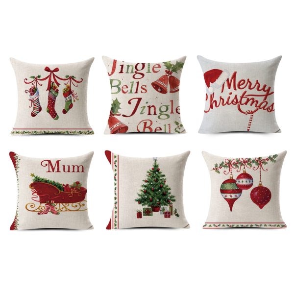 Christmas Pillow Cover School Bar Home Sofa Decoration Gift - Image 5
