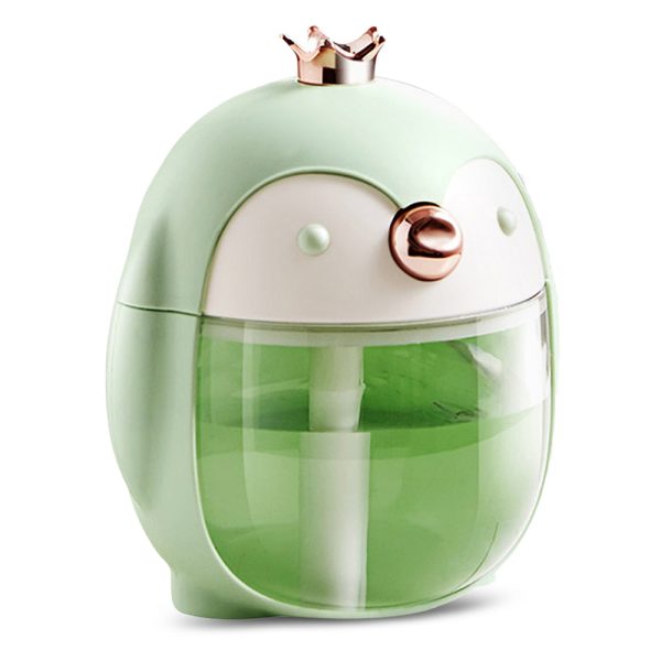 Cute Crown Penguin Air Humidifier Aroma Essential Oil Diffuser Night Lamp - Image 13