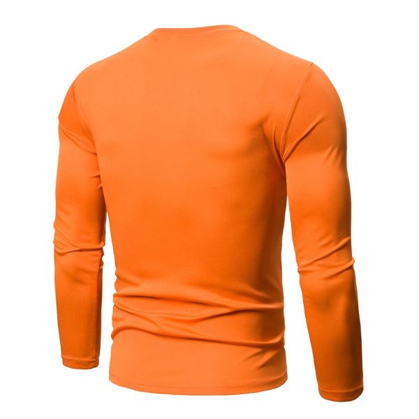 Color Blocking Long Sleeves Casual T-shirt - Image 2