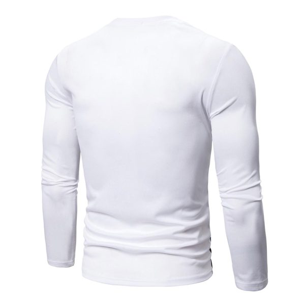 Color Blocking Long Sleeves Casual T-shirt - Image 7