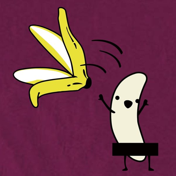 Banana Strip Printed Short Sleeve T-shirt for Women - Image 3