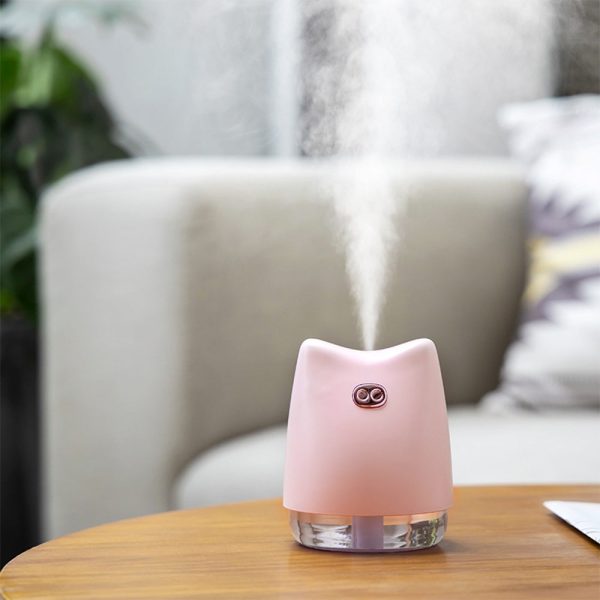 270ml Cute Pig Air Humidifier with Colorful LED Light - Image 13