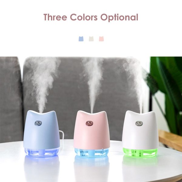 270ml Cute Pig Air Humidifier with Colorful LED Light - Image 26