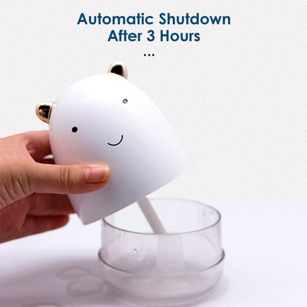 220ml Cute Bear Air Humidifier with Colorful LED Light - Image 6