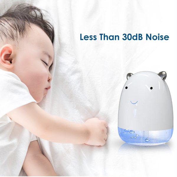 220ml Cute Bear Air Humidifier with Colorful LED Light - Image 15