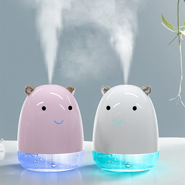 220ml Cute Bear Air Humidifier with Colorful LED Light - Image 10