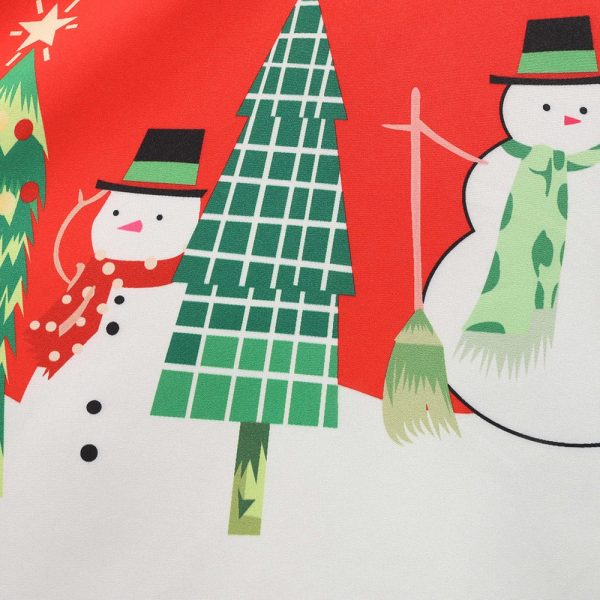 Christmas Print Vintage Dress for Women - Image 6