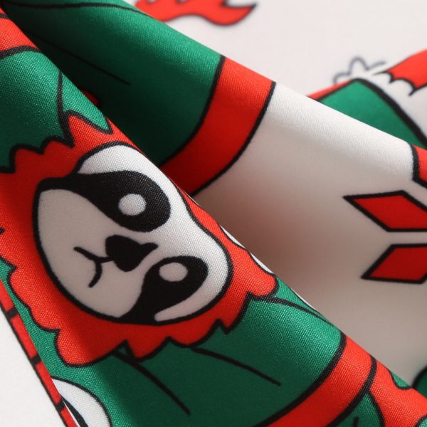 Christmas Print Long-sleeved Vintage Dress for Women - Image 8