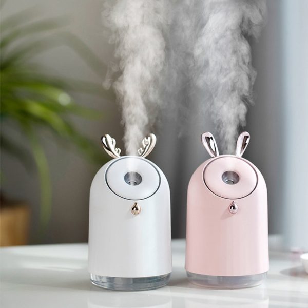 250ml Lovely Ultrasonic Humidifier with Colorful Mood Light - Image 10