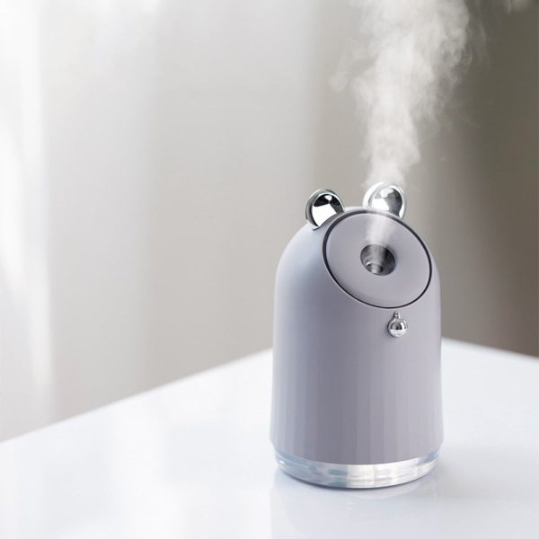 250ml Lovely Ultrasonic Humidifier with Colorful Mood Light - Image 25