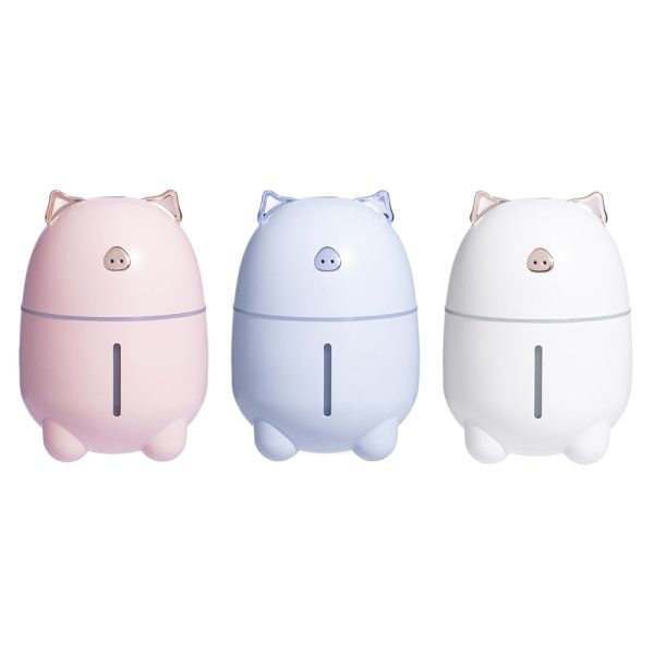230ml Lovely Pig Ultrasonic Humidifier with Colorful Mood Light - Image 13