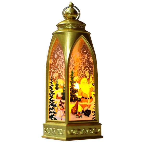 Christmas Decorations LED Lighting Arch Lantern Lamp Night Light Santa Claus Snowman Elk - Image 2