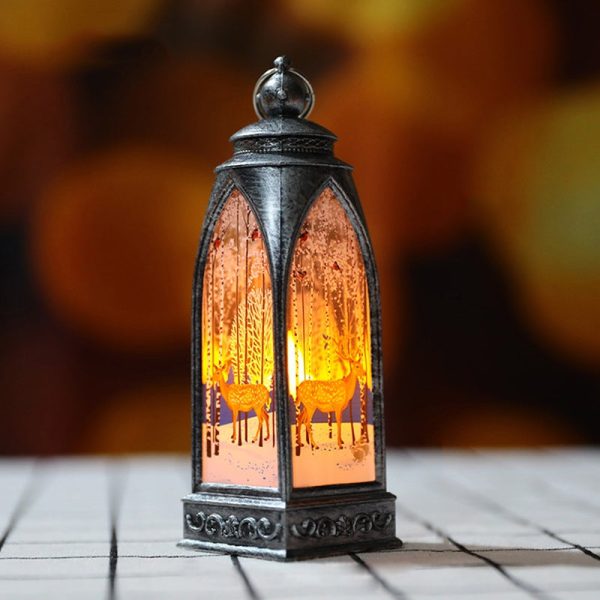 Christmas Decorations LED Lighting Arch Lantern Lamp Night Light Santa Claus Snowman Elk