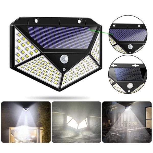 100 LED Solar Powered Garden Lamp - Image 5