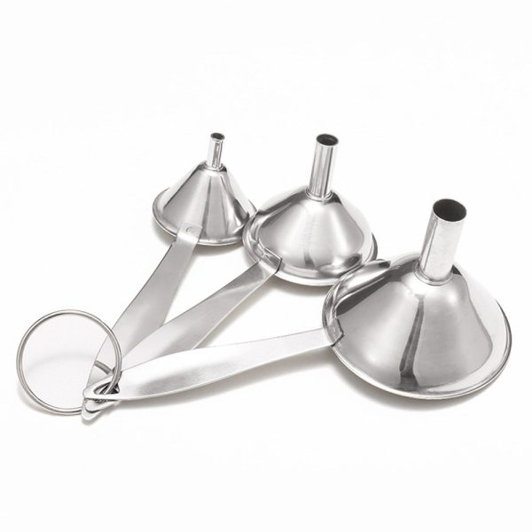 3pcs Stainless Steel Funnel Liquid Oil Water Filter - Image 5