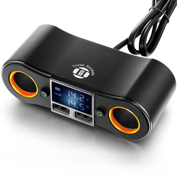 Car Charger 2 USB Output Cigarette Lighter - Image 3