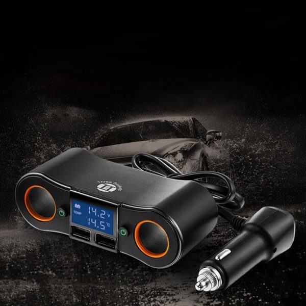 Car Charger 2 USB Output Cigarette Lighter - Image 5