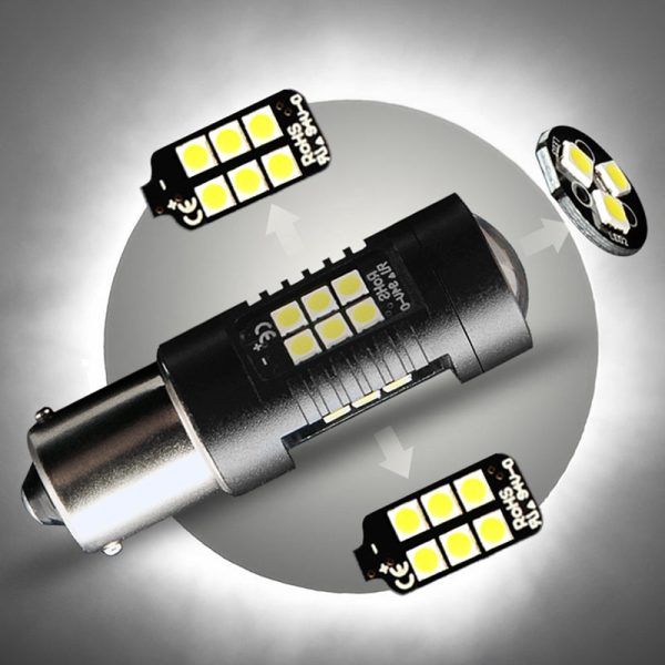 2PCS 1156 BA15S Car LED Light Bulb for Reverse Fog Signal Turn Lamp - Image 8