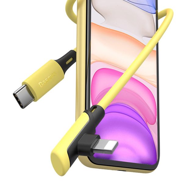 Baseus Elbow Type-C to 8 Pin Data Transmission Line Charging Cable 1.2m - Image 10