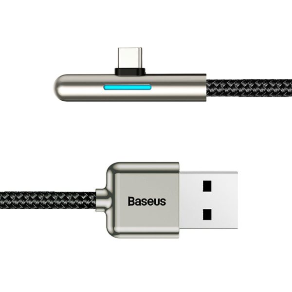 Baseus Elbow LED 40W Fast Charging USB Type-C Data Cable 2m - Image 4