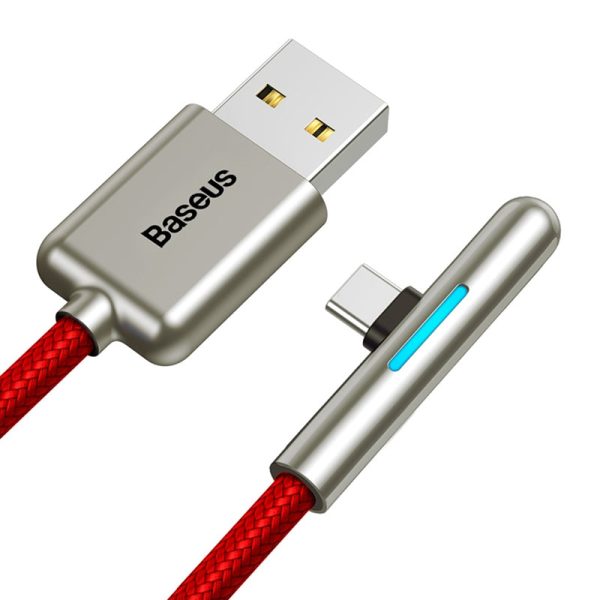 Baseus Elbow LED 40W Fast Charging USB Type-C Data Cable 2m - Image 7
