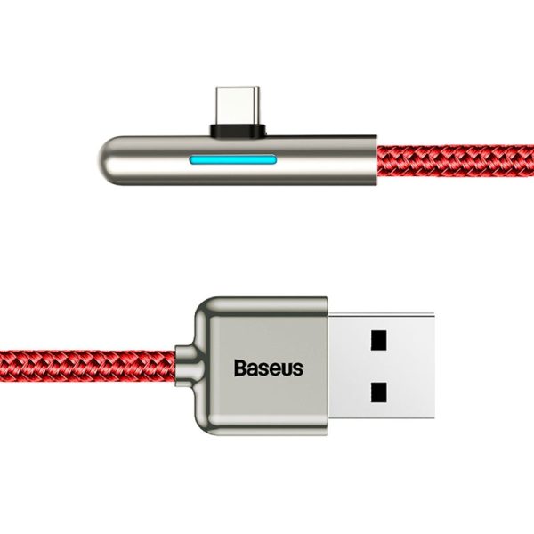 Baseus Elbow LED 40W Fast Charging USB Type-C Data Cable 2m - Image 8
