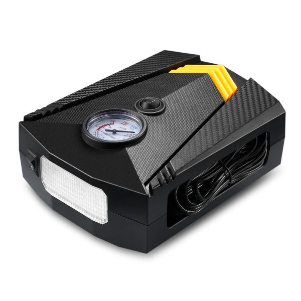 DC 12V 120W Portable Car Air Pump Clear Pressure Gauge LED Emergency Light for Kinds of Vehicles - Image 8