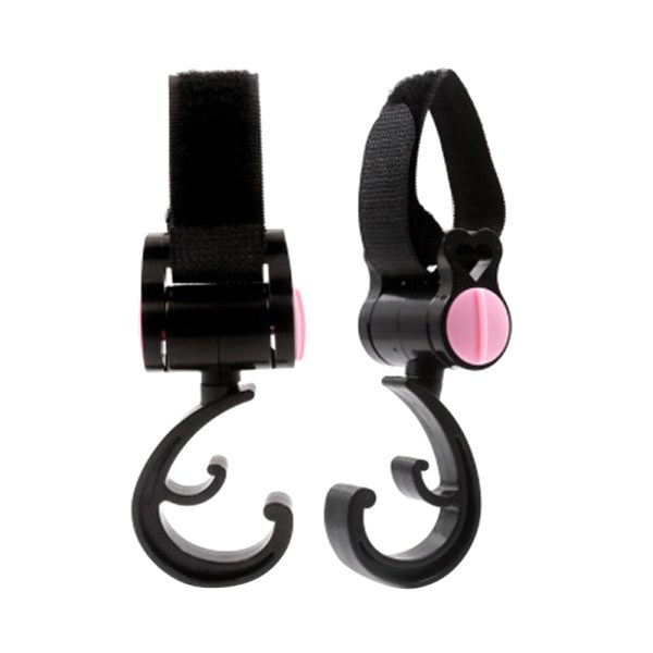 2PCS 360-degree Rotatable Baby Stroller Hooks High-quality Material - Image 2
