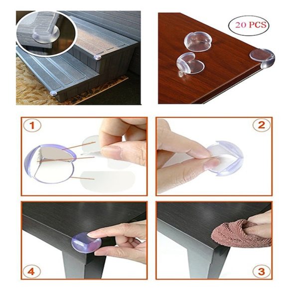 20PCS TUSUNNY Baby Table Corner Protection PVC Material - Image 3
