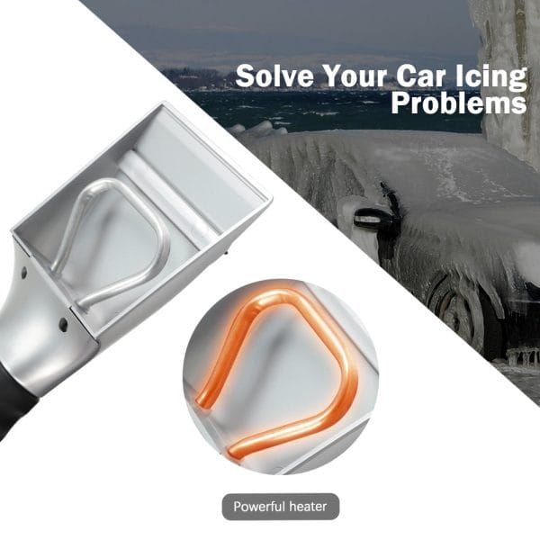 12V Heated Ice Scraper for Car Window Windscreen - Image 3