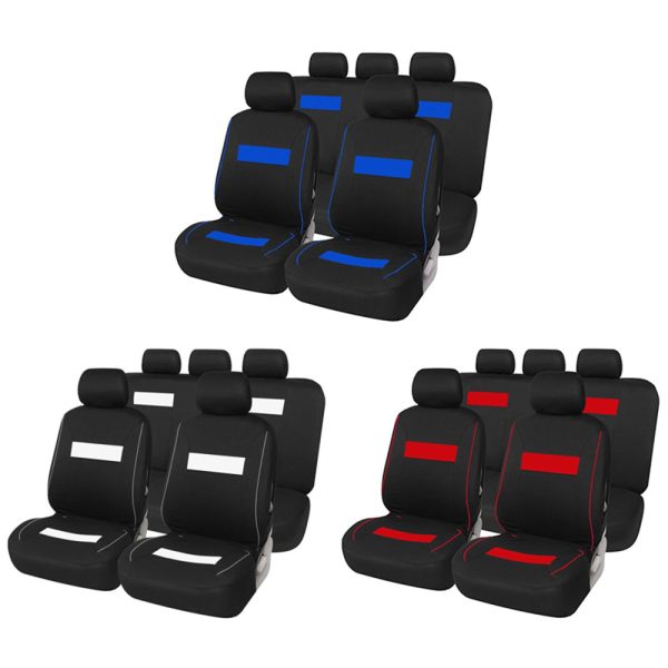 Car Seat Cover 9-piece Set Multiple Colors for Your Choice - Image 4