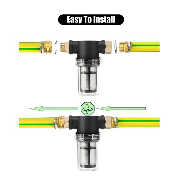 3/4" Garden Hose Filter for Pressure Washer Inlet Water