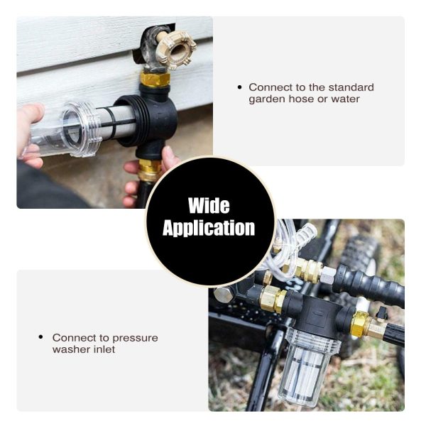 3/4" Garden Hose Filter for Pressure Washer Inlet Water - Image 2