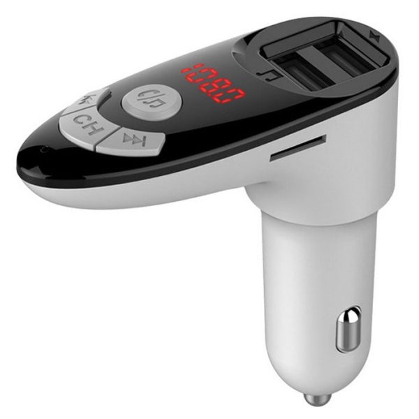C8 Multi-function Car Mp3 Player Cigarette Lighter Dual Usb Car Charger - Image 3