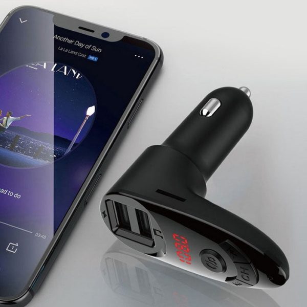 C8 Multi-function Car Mp3 Player Cigarette Lighter Dual Usb Car Charger - Image 4