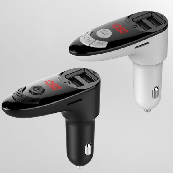 C8 Multi-function Car Mp3 Player Cigarette Lighter Dual Usb Car Charger - Image 5