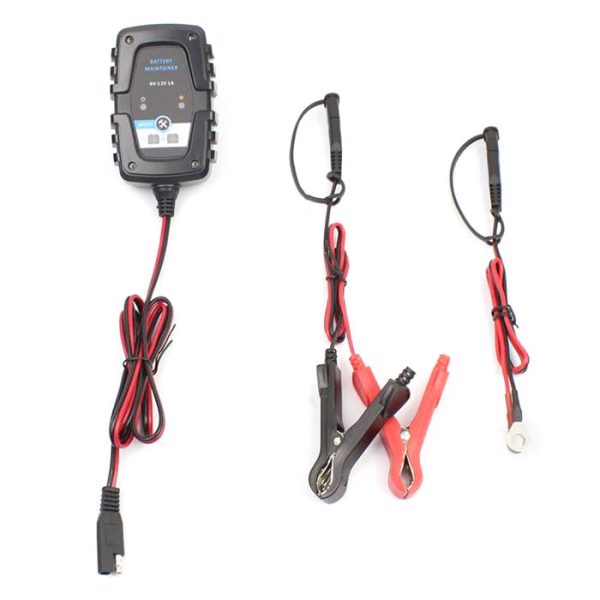 6V 12V 1A Smart Car Motorcycle Battery Charger Lead-acid Battery AGM Charger SAE Cable - Image 5