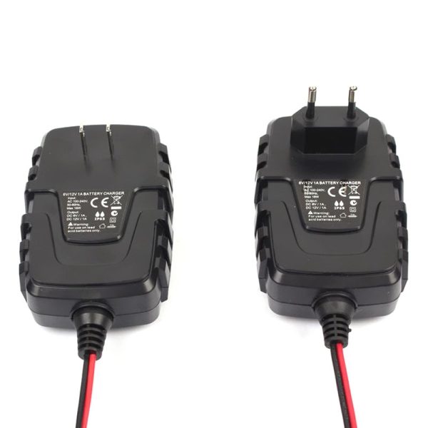 6V 12V 1A Smart Car Motorcycle Battery Charger Lead-acid Battery AGM Charger SAE Cable - Image 6