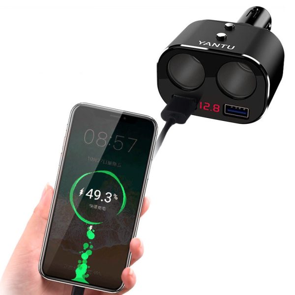 Car Cigarette Lighter USB Interface Plug Phone Quick Charger 24V - Image 8