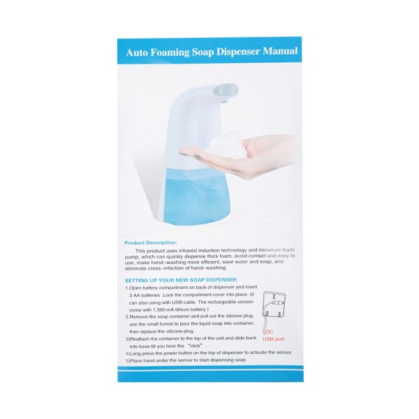 250ML Household Automatic Induction Foaming Soap Dispenser - Image 6