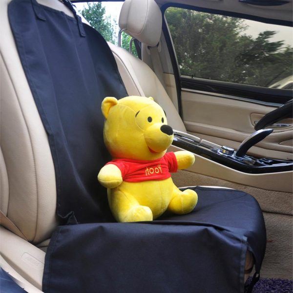 Car Front Passenger Water-resistant Pet Dog Seat Cushion with Small Side Panels - Image 2