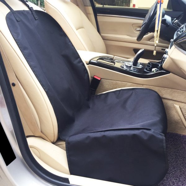 Car Front Passenger Water-resistant Pet Dog Seat Cushion with Small Side Panels - Image 3