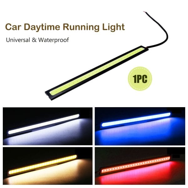 12V Universal Waterproof Car Daytime Running Light Super Bright DRL COB LED Strips - Image 12