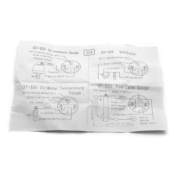 52mm Water Temperature Gauge ℃ Unit Built-in LED Light Sensitive Measurement Premium ABS Shell - Image 6