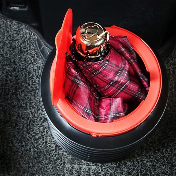 4L Folding Trash Can Car Trunk Storage Box Telescopic Storage Bin Portable Mini Outdoor Retractable Water Bucket for Home Office Use