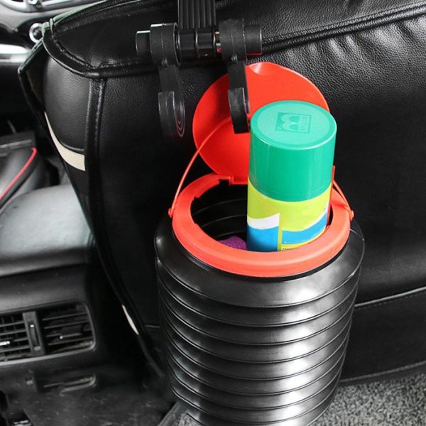 4L Folding Trash Can Car Trunk Storage Box Telescopic Storage Bin Portable Mini Outdoor Retractable Water Bucket for Home Office Use - Image 3