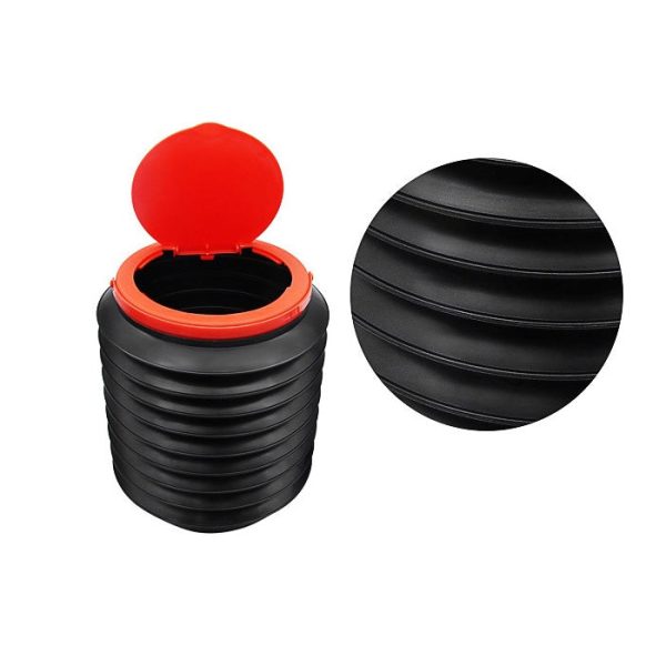 4L Folding Trash Can Car Trunk Storage Box Telescopic Storage Bin Portable Mini Outdoor Retractable Water Bucket for Home Office Use - Image 4